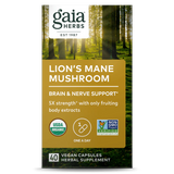 Gaia Herbs Lion's Mane Mushroom Vegecaps 40
