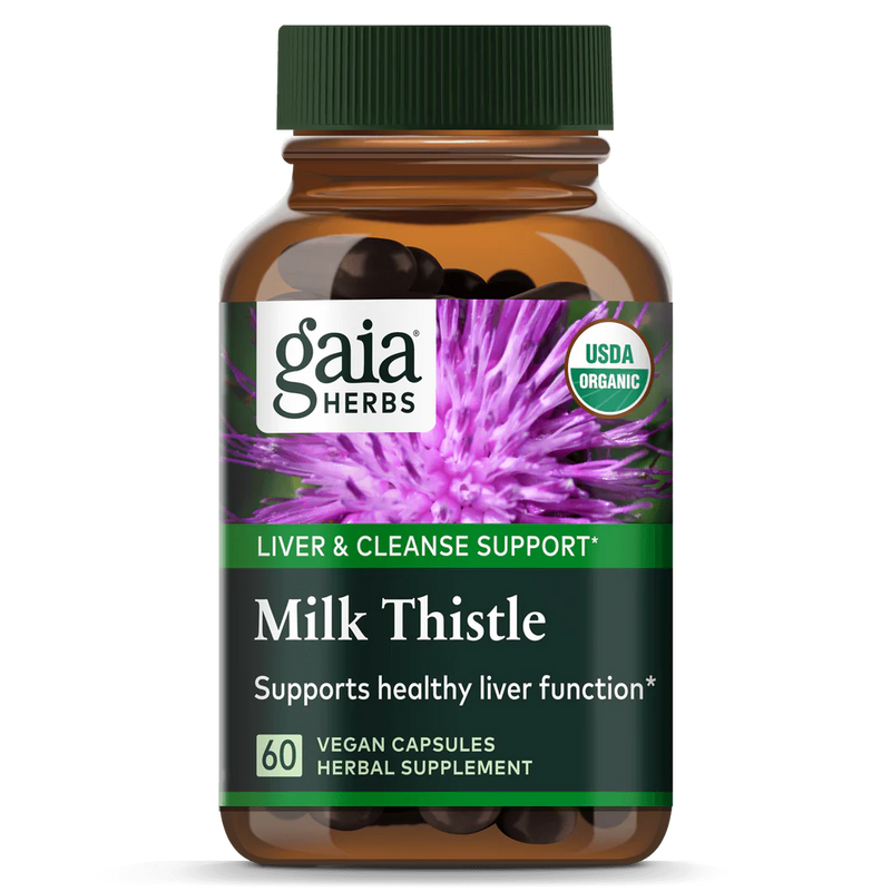 Gaia Herbs Milk Thistle Vegan Capsules 60