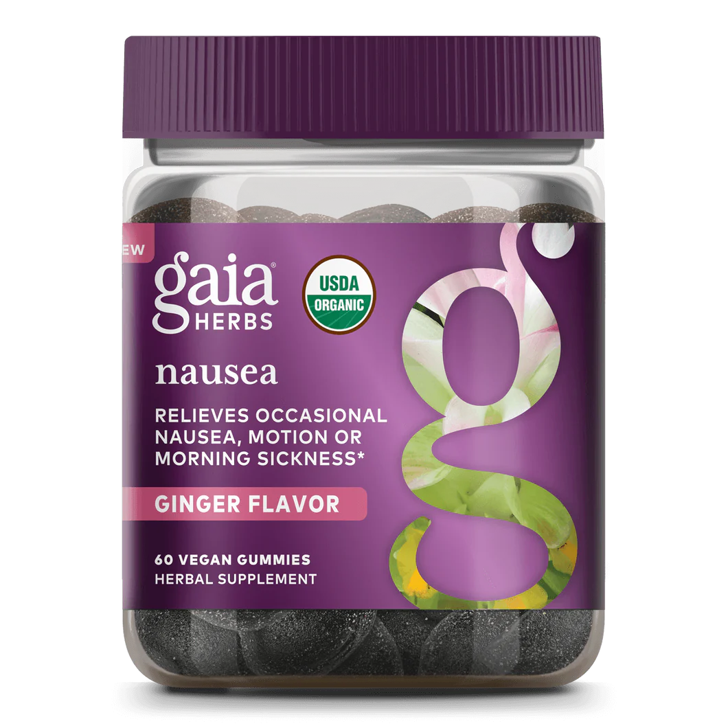 Gaia Herbs Nausea Gummies 60 Vegan Gummies