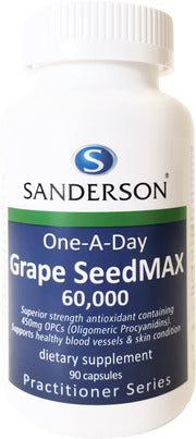 Sanderson Grape SeedMAX 60000 Capsules 90