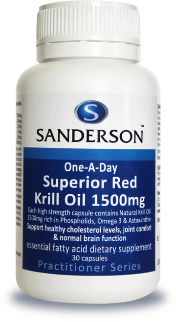 Sanderson Superior Red Krill Oil 1500mg