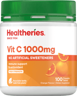 Healtheries Vit C 1000mg Chewable Tablets Orange