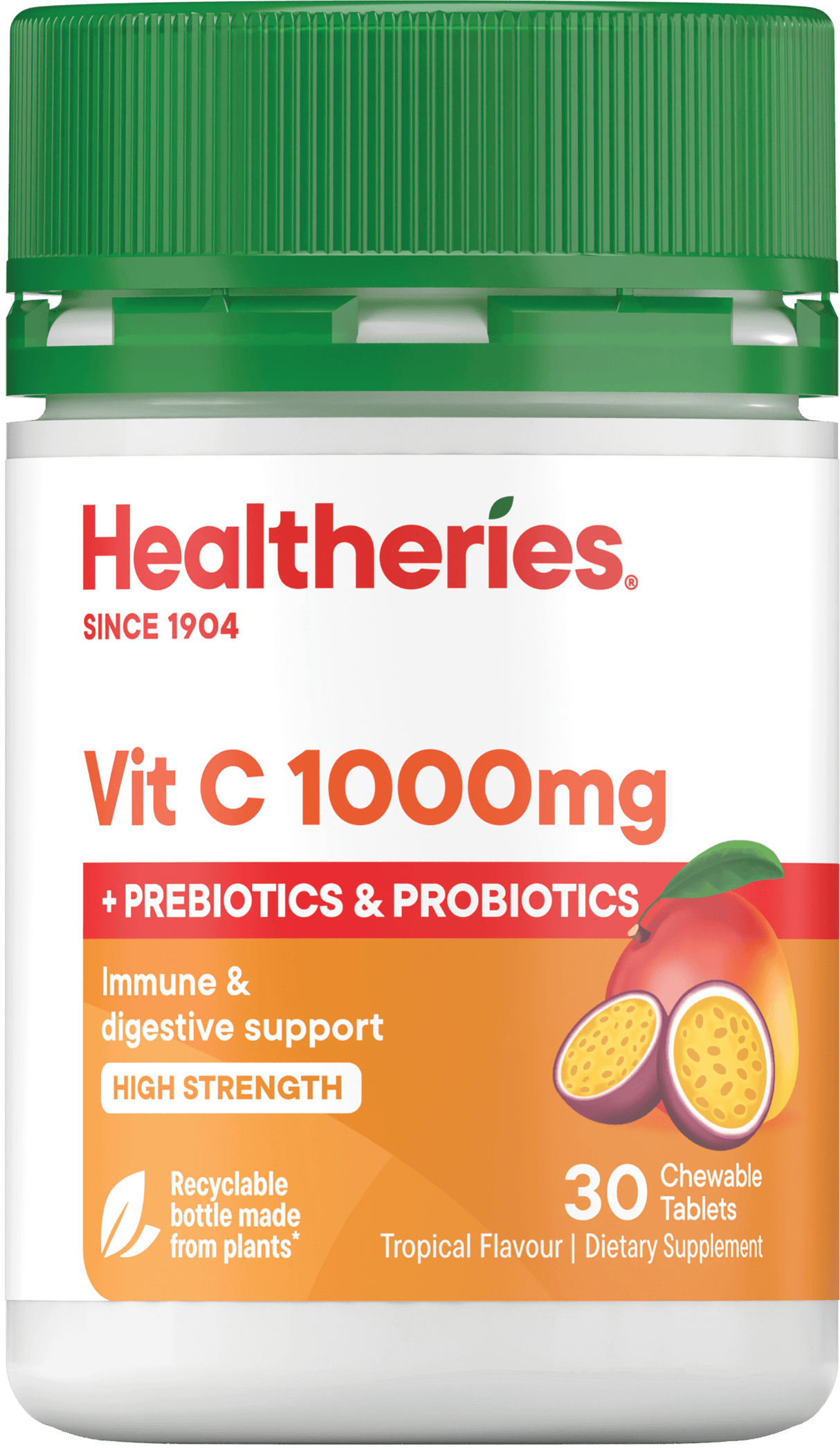 Healtheries Vit C 1000mg with Prebiotics & Probiotics
