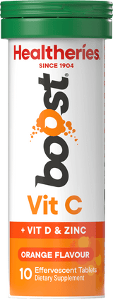 Healtheries Boost Effervescent Vit C Orange