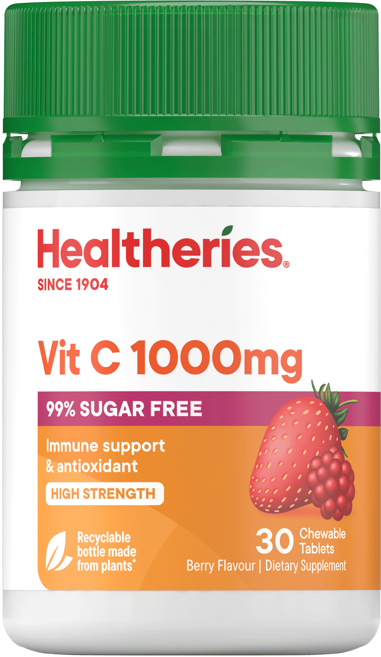 Healtheries Berry Vit C 1000mg Chewable Tablets