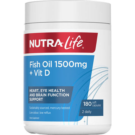 Nutralife Fish Oil 1500mg + Vitamin D