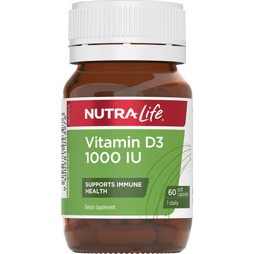 Nutralife Vitamin D3  60 Capsules