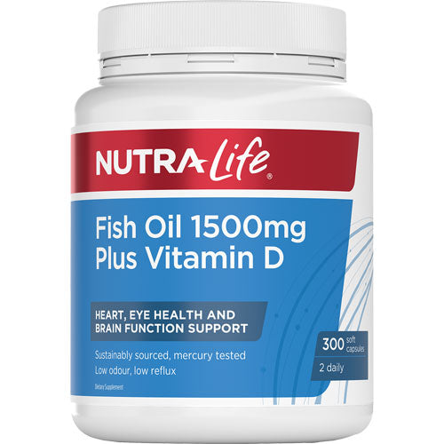 Nutralife Fish Oil 1500mg + Vitamin D
