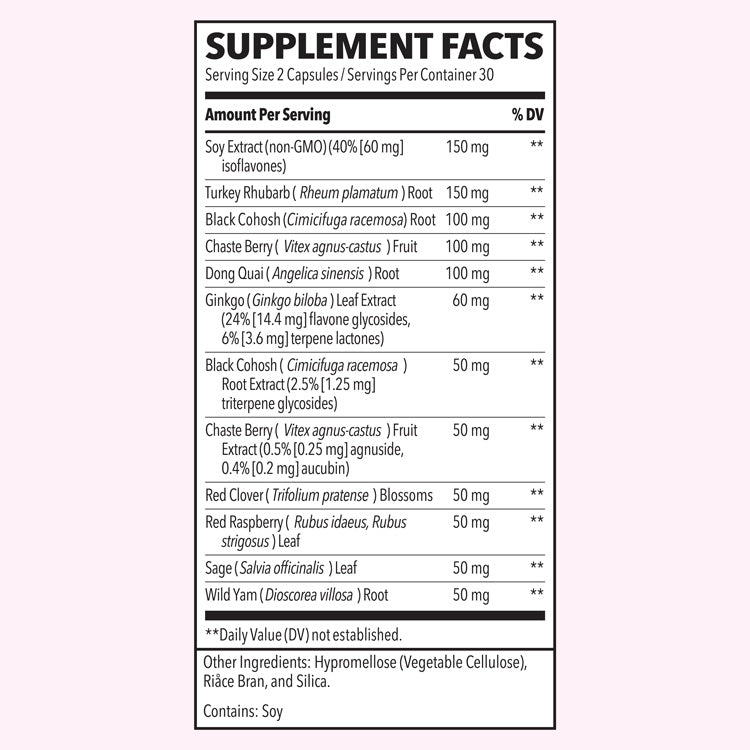 Lifeseasons Pausitivi-T Veg Capsules 60