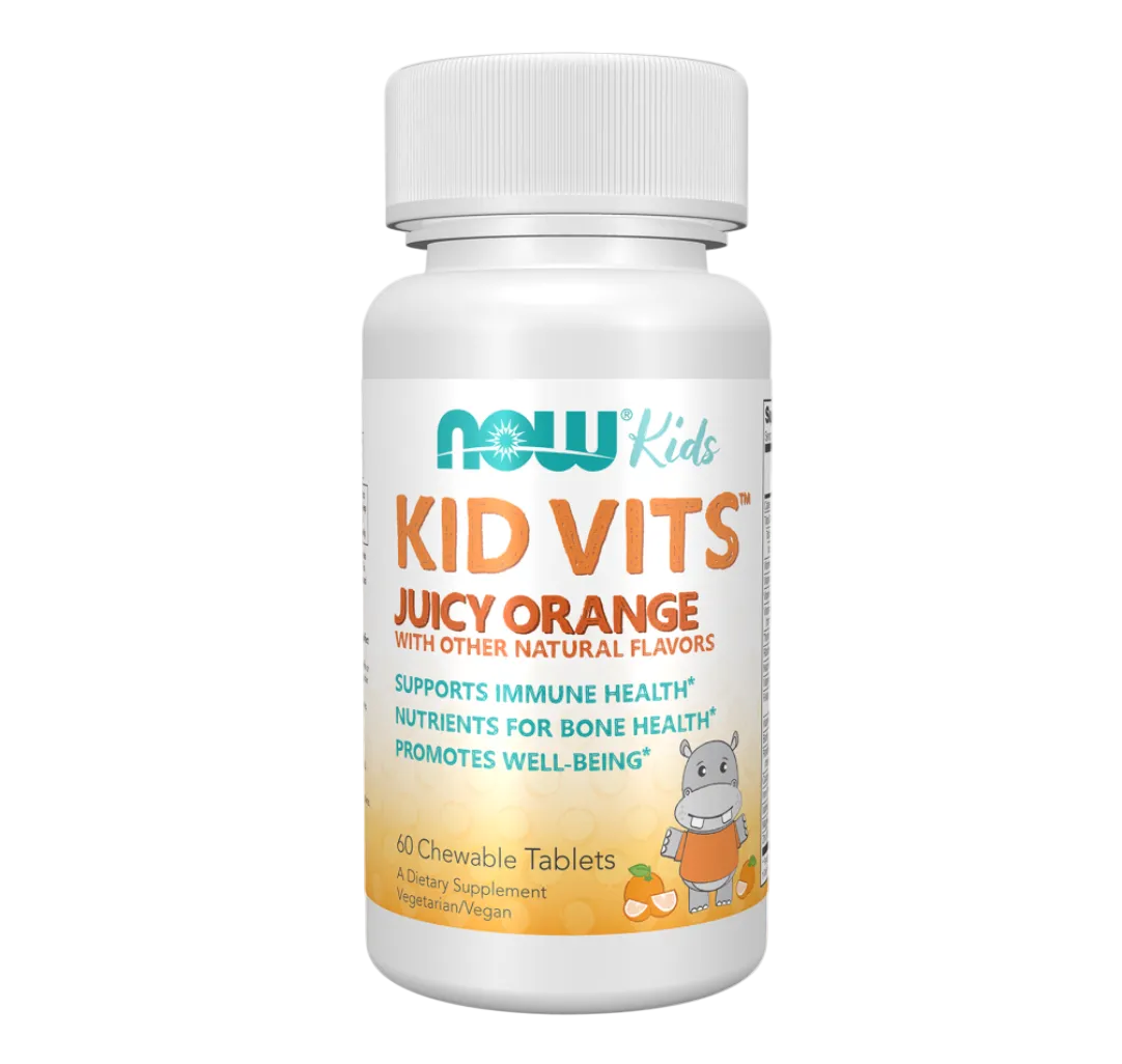 NOW Kid Vits Juicy Orange Chewable Tablets