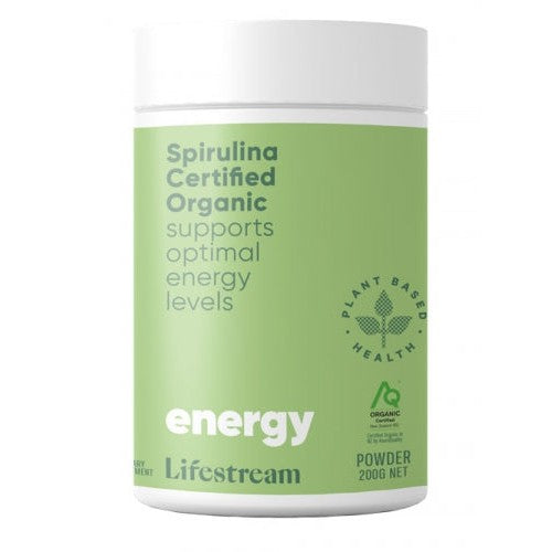 Lifestream Spirulina Certified Organic 200g Powder