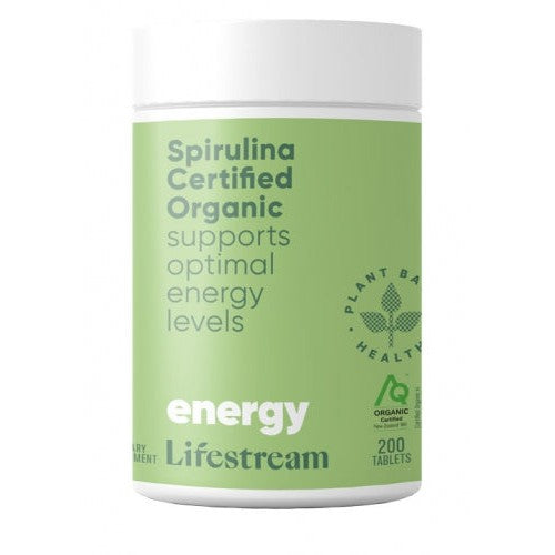 Lifestream Spirulina Certified Organic 200 Tablets