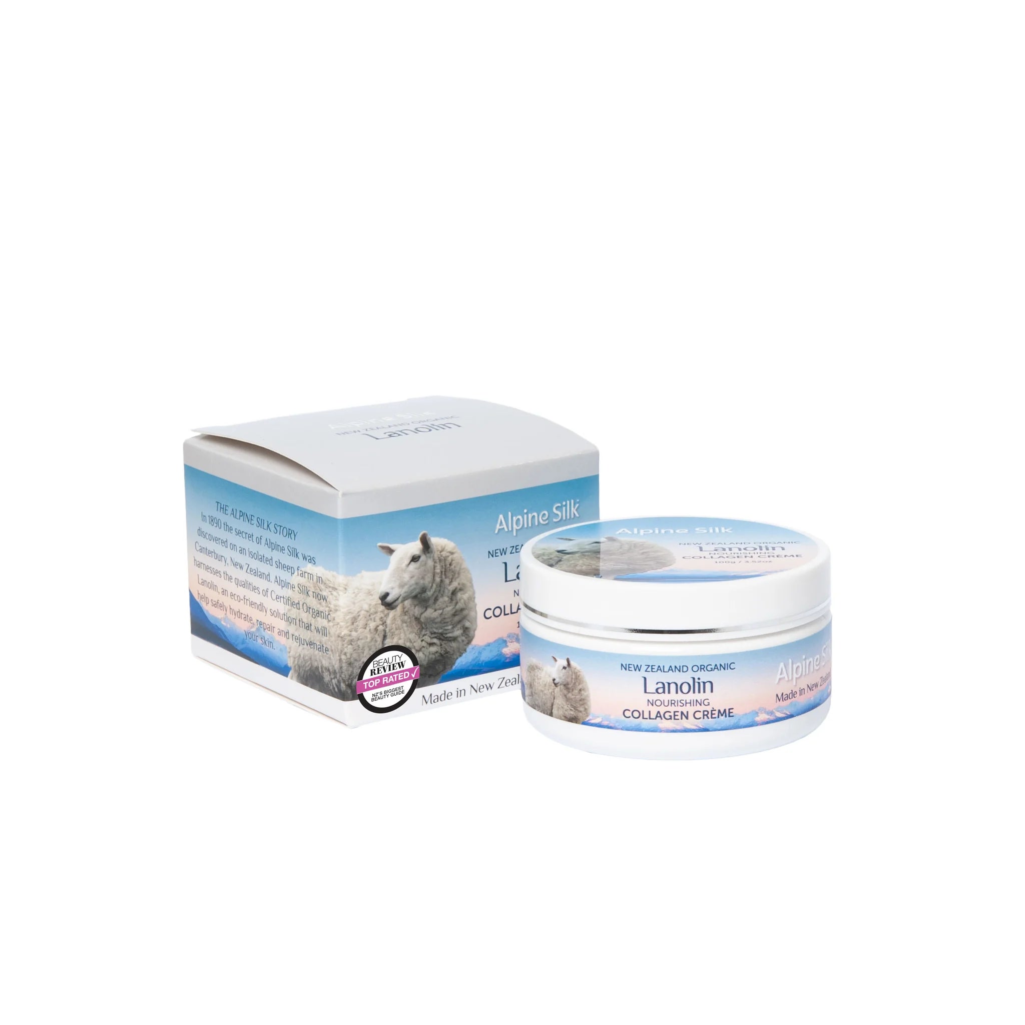 Alpine Silk Organic Lanolin Collagen Cream 100g