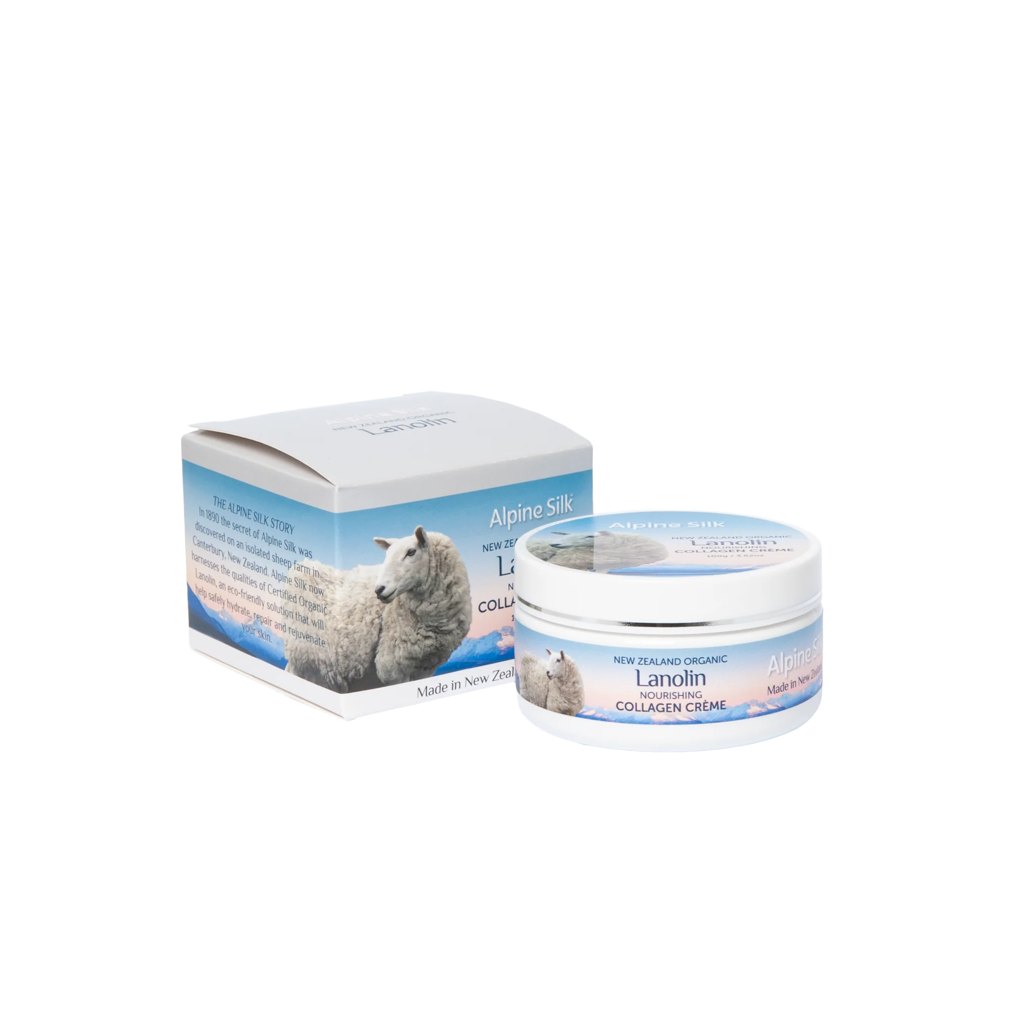 Alpine Silk Organic Lanolin Collagen Cream 100g