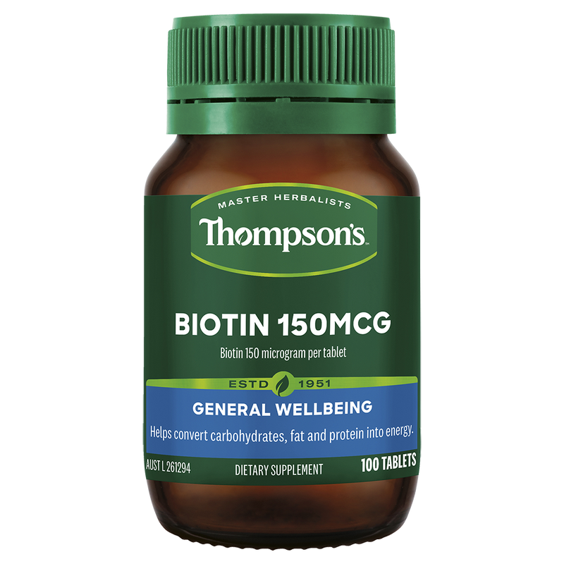Thompsons Biotin - 150mcg 100 tablets