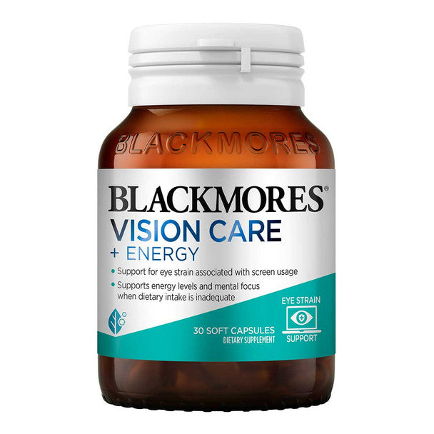 Blackmores Vision Care + Energy Capsules 30