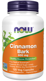 Now Cinnamon Bark 600mg