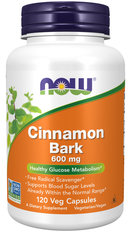 Now Cinnamon Bark 600mg
