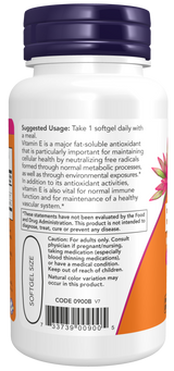 Now Vitamin E-1000 Mixed Tocopherols Softgels 100
