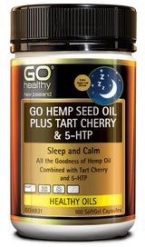 Go Healthy Go Hemp Seed Oil Plus Tart Cherry & 5-HTP 100s
