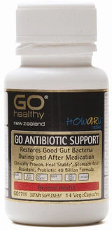 Go healthy Go Antibiotic Support Vegecaps 14