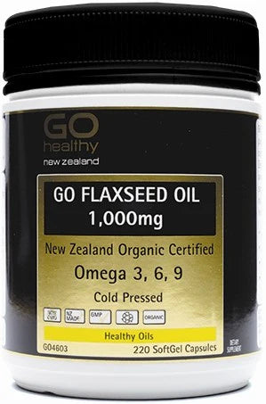 Go Healthy Go Flaxseed Oil 1000mg Capsules 220