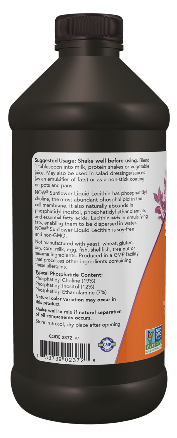 Sunflower Liquid Lecithin 473ml