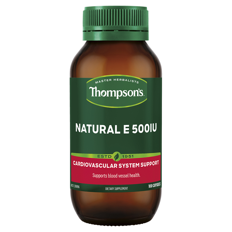 Thompsons Natural Vitamin E 500IU Capsules 100