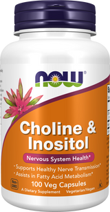 Now Choline & Inositol Vegecaps 100
