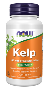 Now Kelp (Iodine) Tablets 150mcg 200