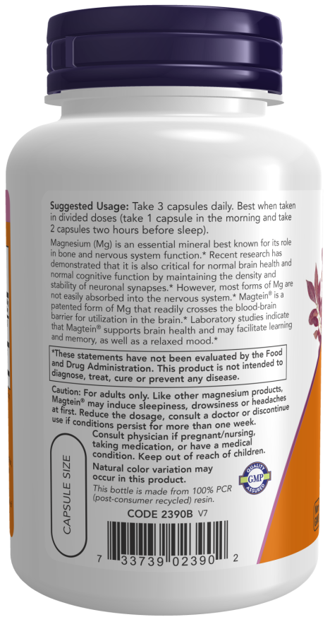 Now Magtein vegecaps 90