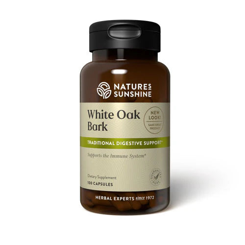 Natures Sunshine White Oak Bark Capsules 100
