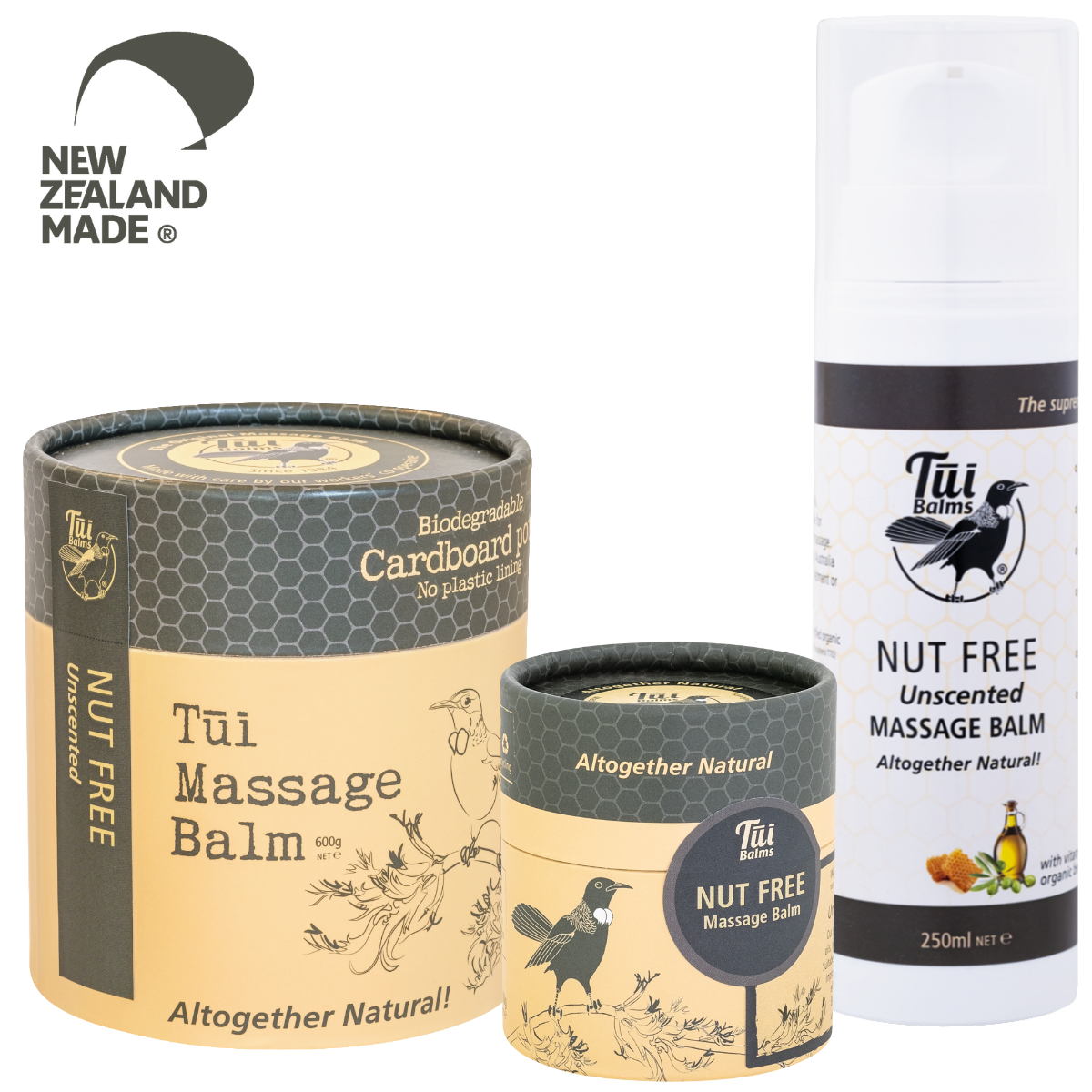 Tui Balms Nut Free Unscented Body & Massage Balm