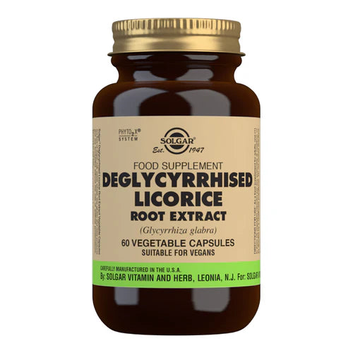 Solgar Deglycyrrhised Licorice Root Extr Vegecaps 60