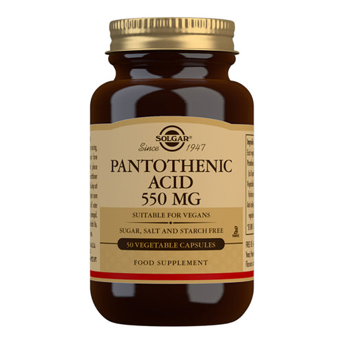 Solgar Pantothenic Acid 550mg Vegecaps