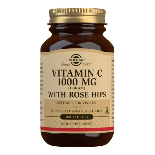 Solgar Vitamin C 1000mg with Rosehips Tablets 100