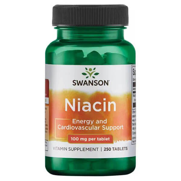 Swanson Niacin (B3)  Tablets 100mg 250