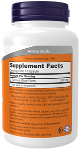 L-Tyrosine 500 mg Capsules 120