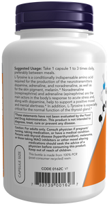 L-Tyrosine 500 mg Capsules 120