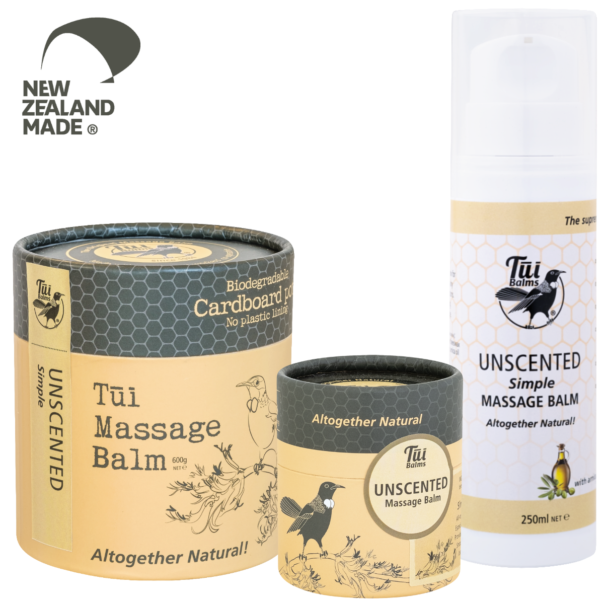 Tui Balms Unscented Massage & Body Balm 600g