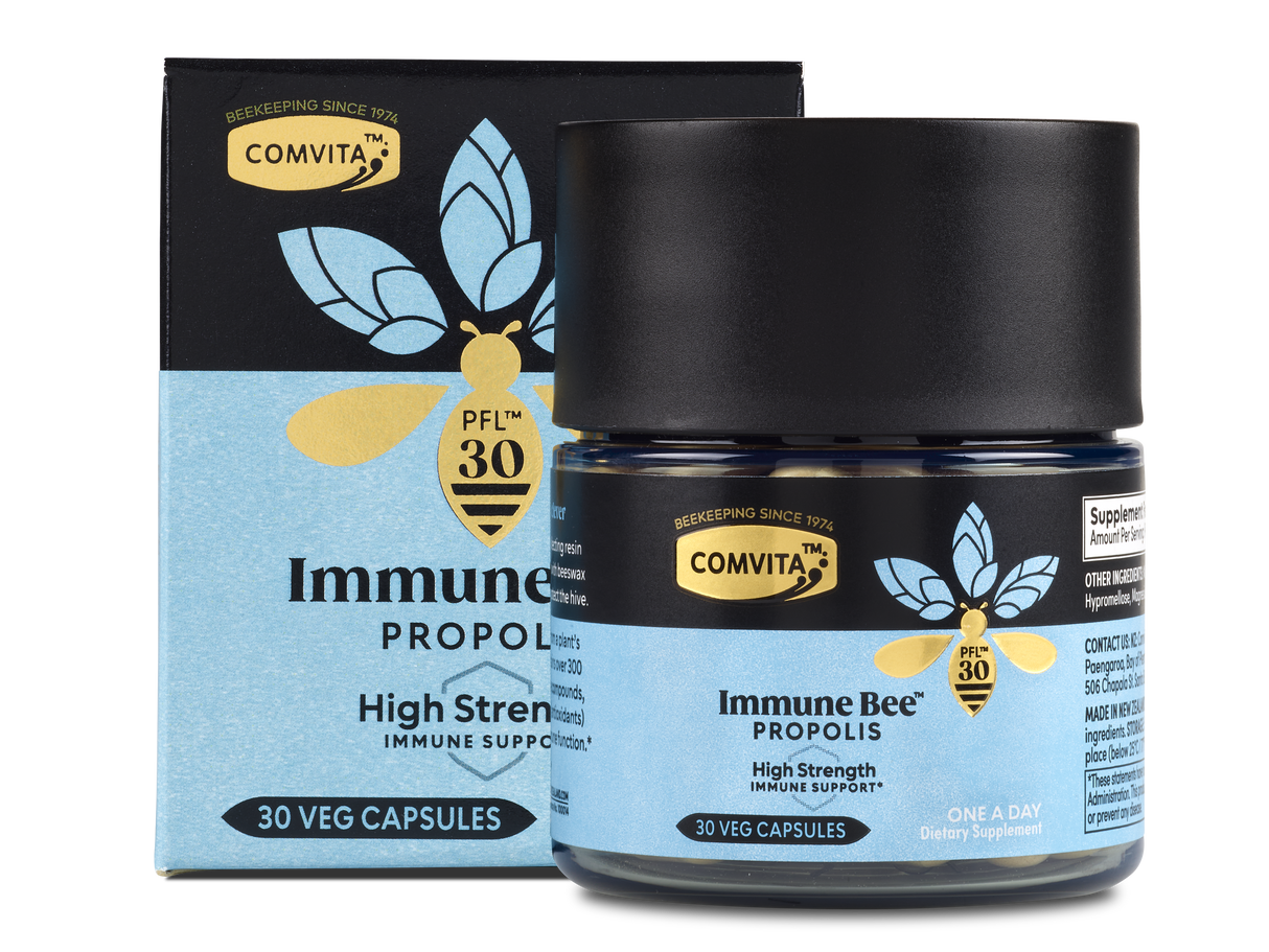 Comvita Immune Bee™ Propolis High Strength 1-A-Day PFL30 Veg Capsules