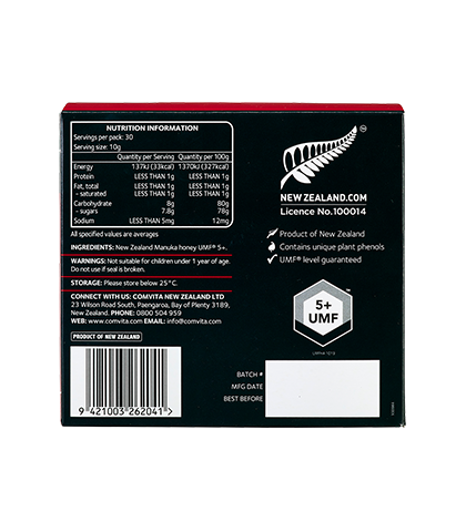 Comvita UMF™ 5+ Mānuka Honey Sachets 30