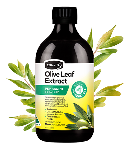 Comvita Olive Leaf Extract Peppermint Flavour - Fresh-Picked Oral Liquid 500ml