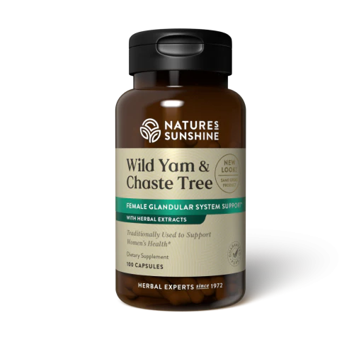 Natures Sunshine Wild Yam & Chaste Tree Capsules 100