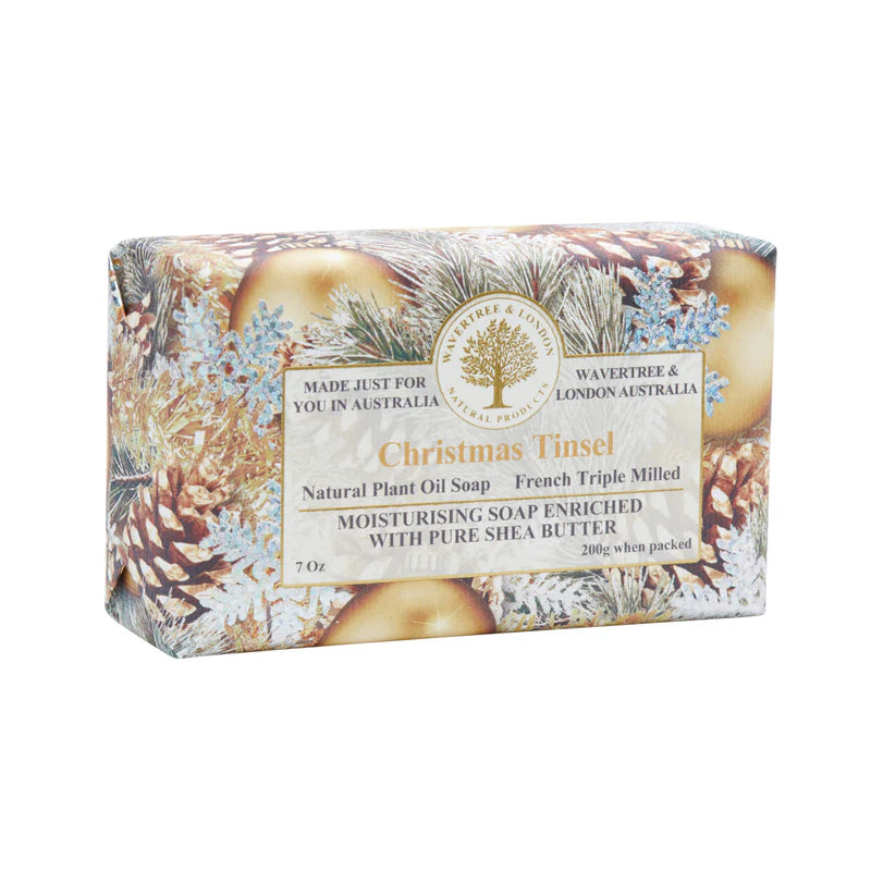 Wavertree and London Christmas Tinsel Soap Bar 200g