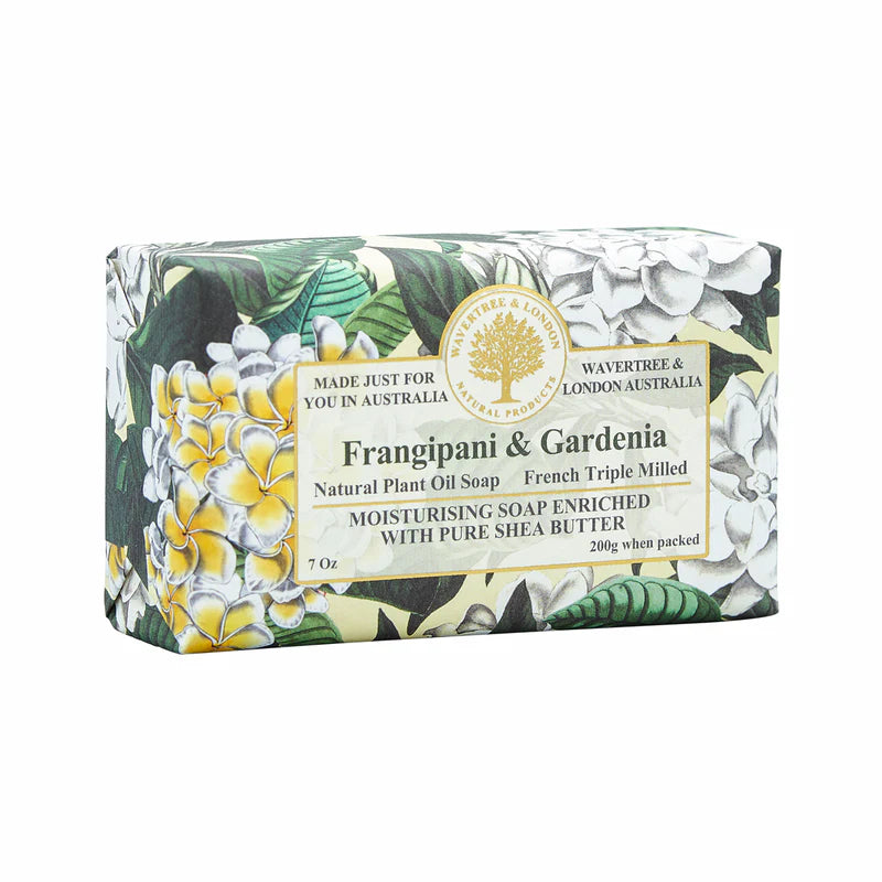 Wavertree & London Frangipani & Gardenia Soap Bar 200g