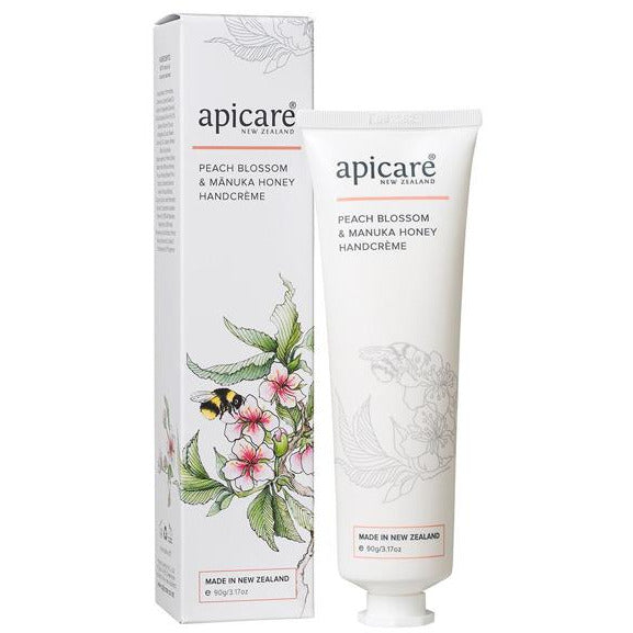 Apicare Peach Blossom & Manuka Honey Handcreme 90g