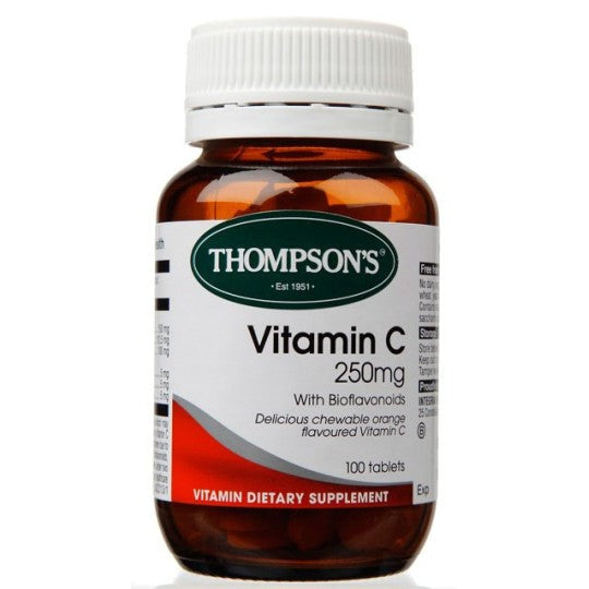 Thompsons Vitamin C 250mg Chewable - 100 tablets