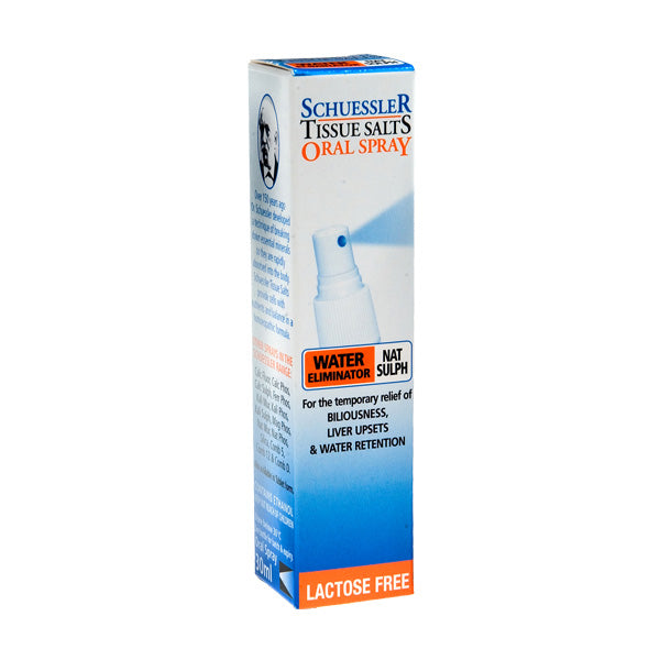 Schuessler Tissue Salt Nat-Sulph Water Eliminator Spray 30ml