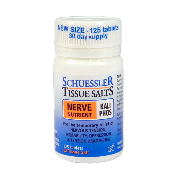 Schuessler Tissue Salt Kali-Phos Nerve Nutrient Tablets 125